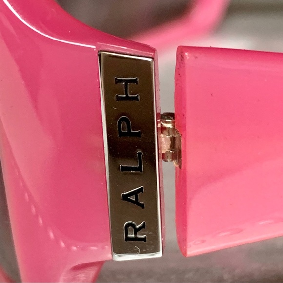 RALPH LAUREN PINK FRAME SUNGLASSES W/CASE NIB - Picture 4 of 8